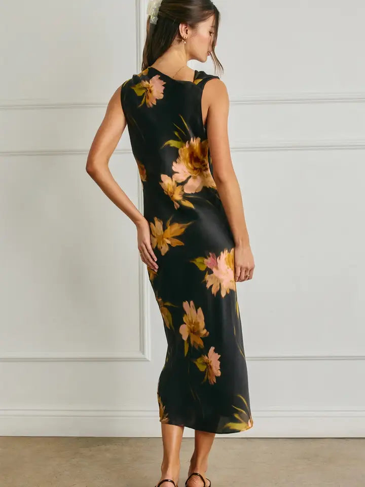 Marie Floral Midi Dress