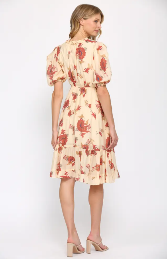 Load image into Gallery viewer, Mary Beth Floral Midi Dress
