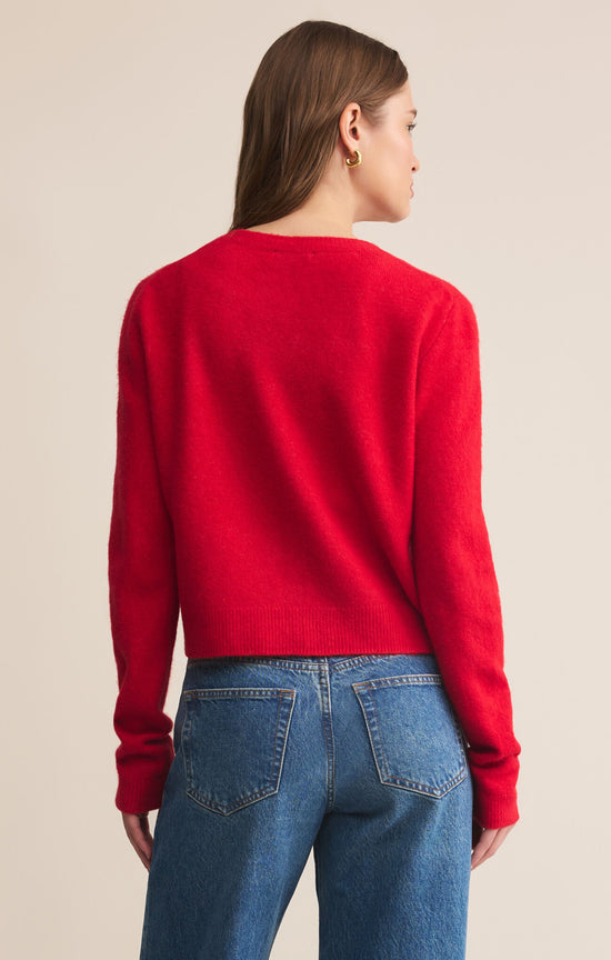 Medina Cardigan Festive Red