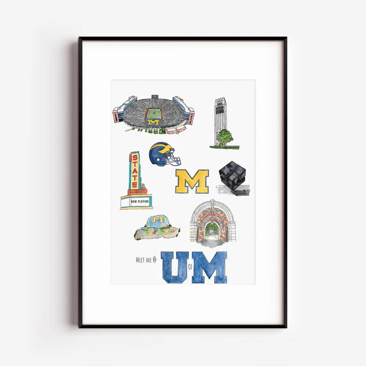 Meet Me At U of M Print