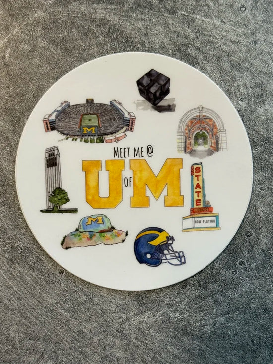 Meet Me at U of M Sticker