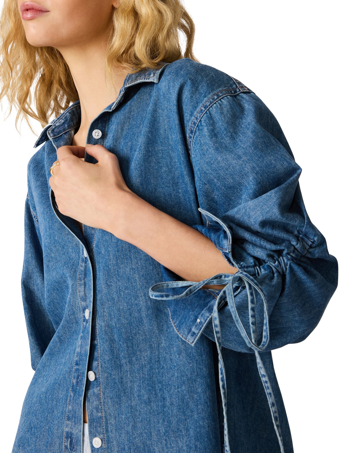 Merrit Top in Artic Blue