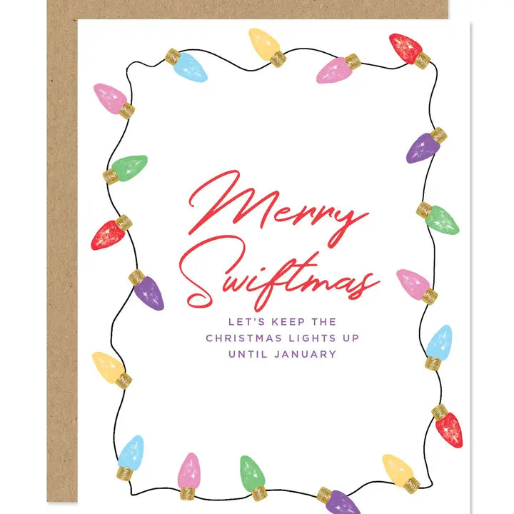 "Merry Swiftmas" Taylor Swift-Inspired Card