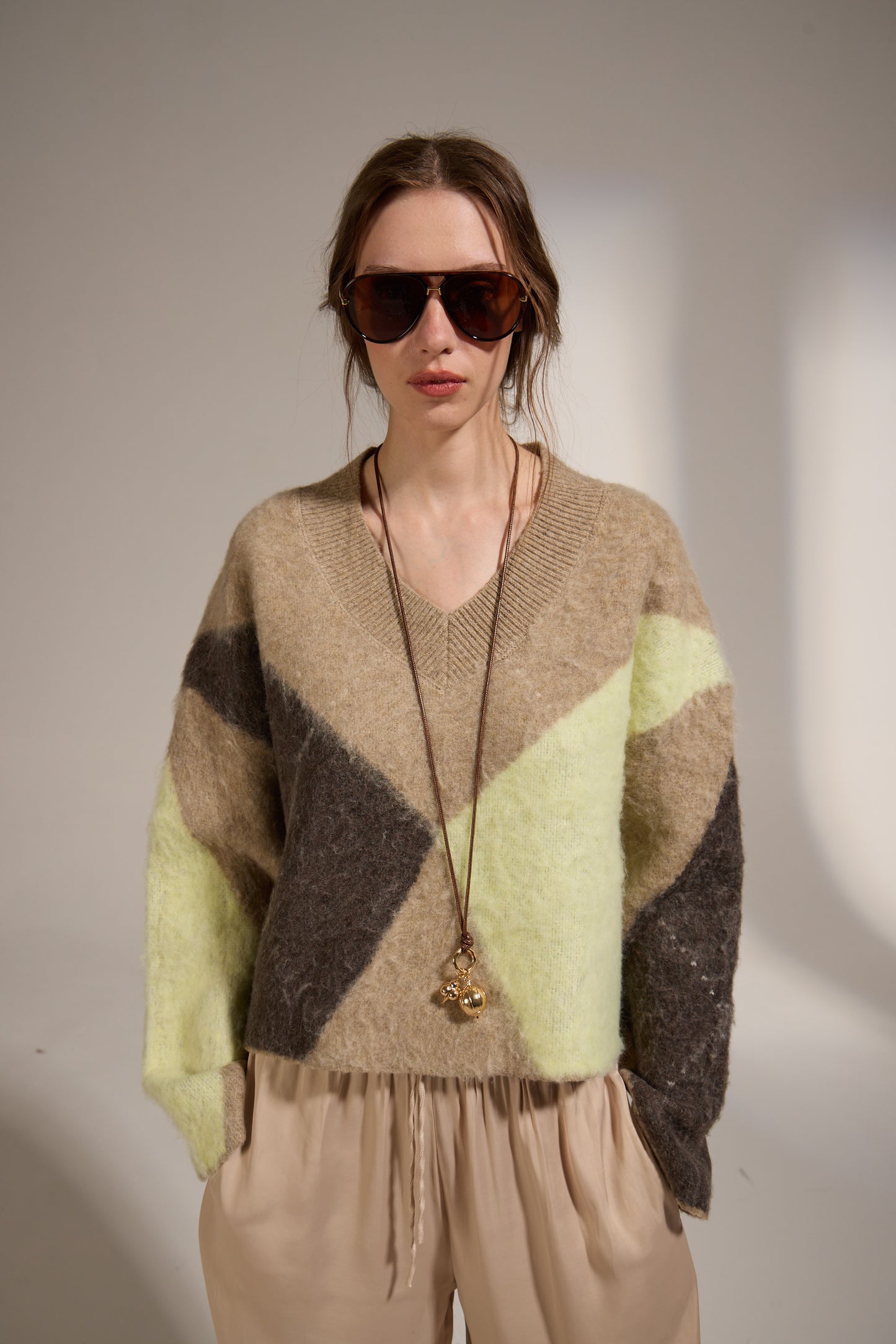Micah Sweater in Camel