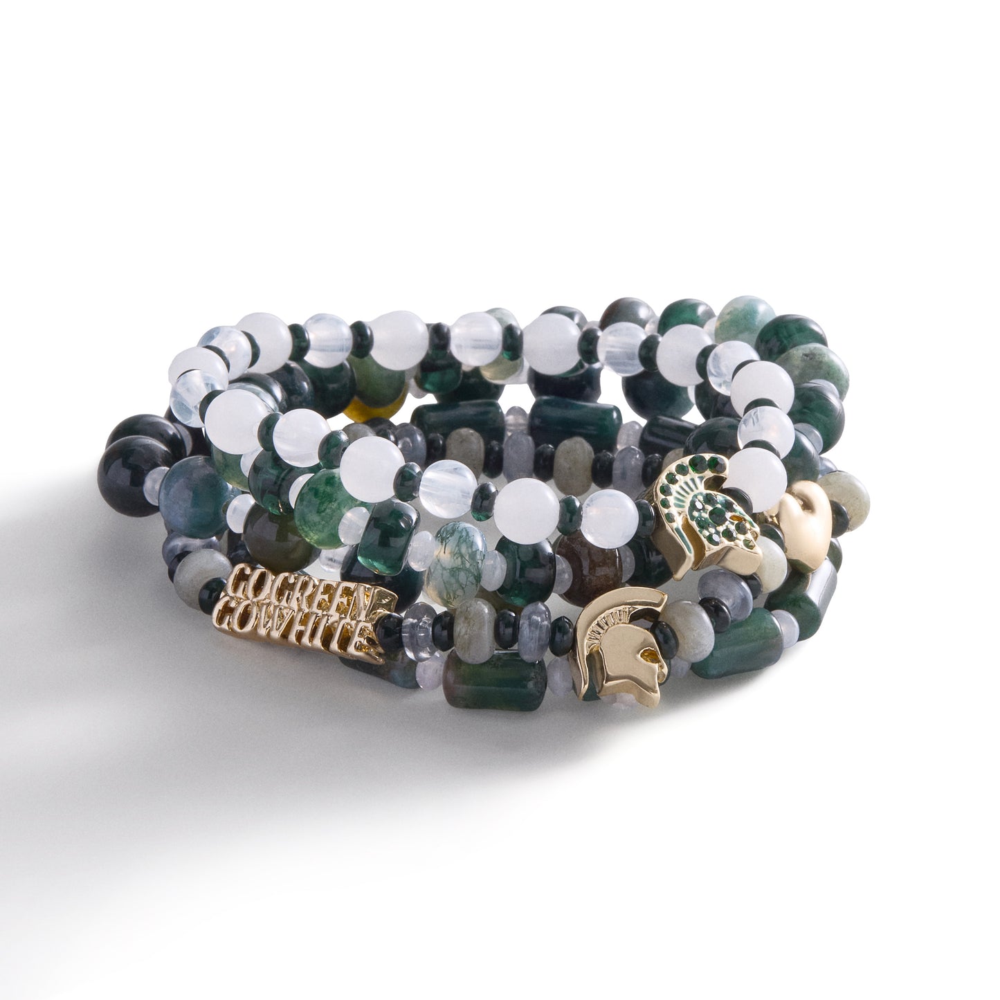 Michigan State University Beaded Bracelet Set