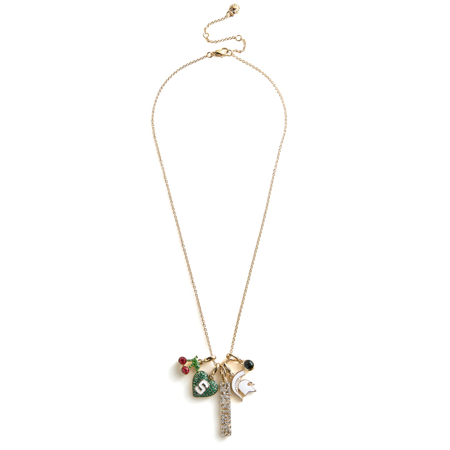 Michigan State University Cluster Charm Necklace