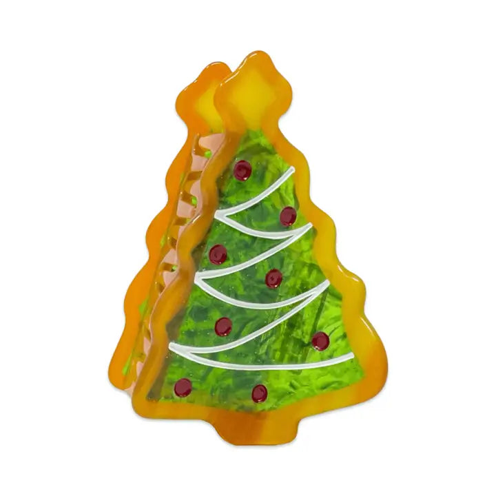 Midi Christmas Tree Cookie Hair Clip
