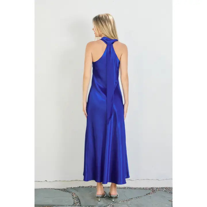 Moon City Halter Neck Midi Dress Ferne Boutique Moon City Halter Neck Midi Dress Ferne Boutique
