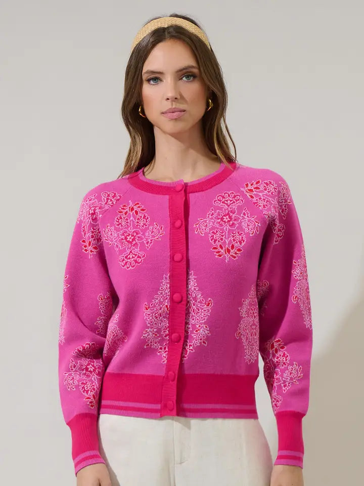 Muncie Floral Button Up Cardigan