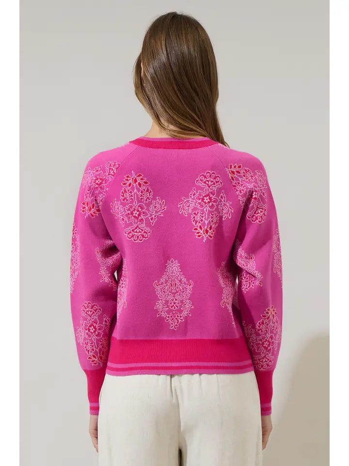 Muncie Floral Button Up Cardigan