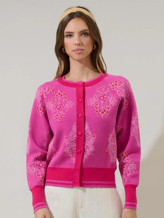 Muncie Floral Button Up Cardigan