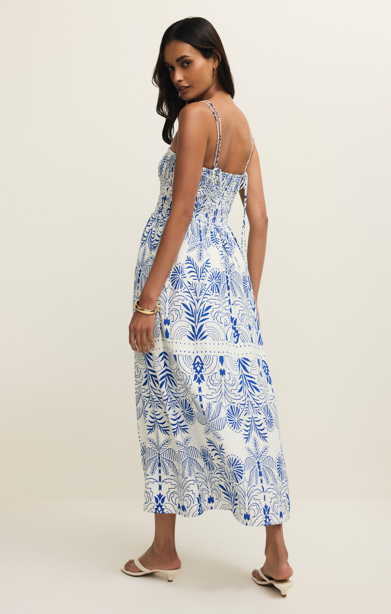 Nadine Palm Maxi Dress