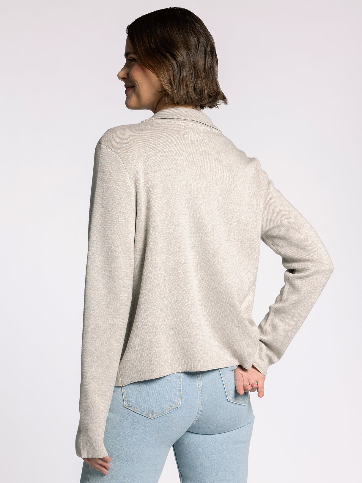 Naomi Jacket in Heather Taupe