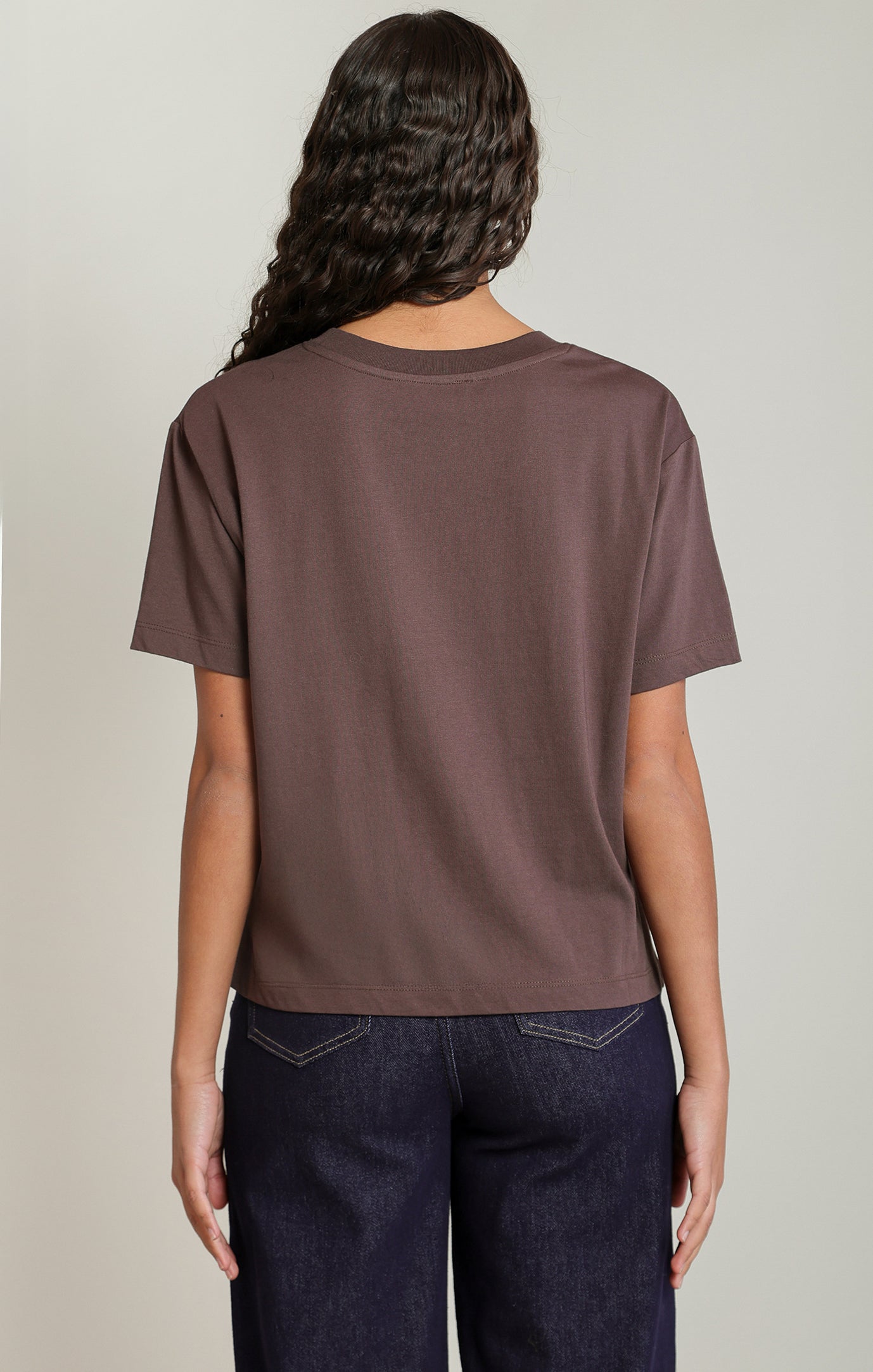 On the Daily Tee in Brown