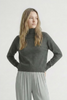 Pugliese Turtleneck Sweater in Dark Grey