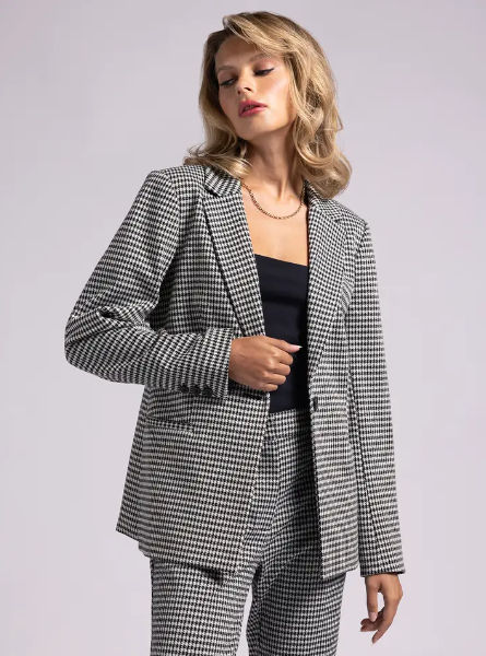 Load image into Gallery viewer, Payton Houndstooth Blazer
