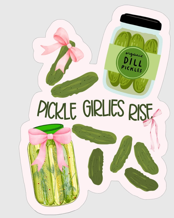 Pickle Girlies Rise Sticker