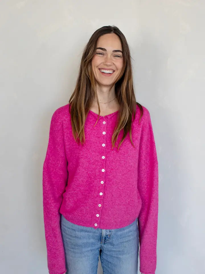 Piper Cardigan Fuchsia