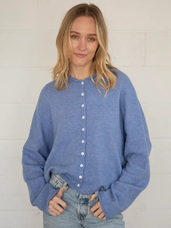 Piper Cardigan Dusty Blue