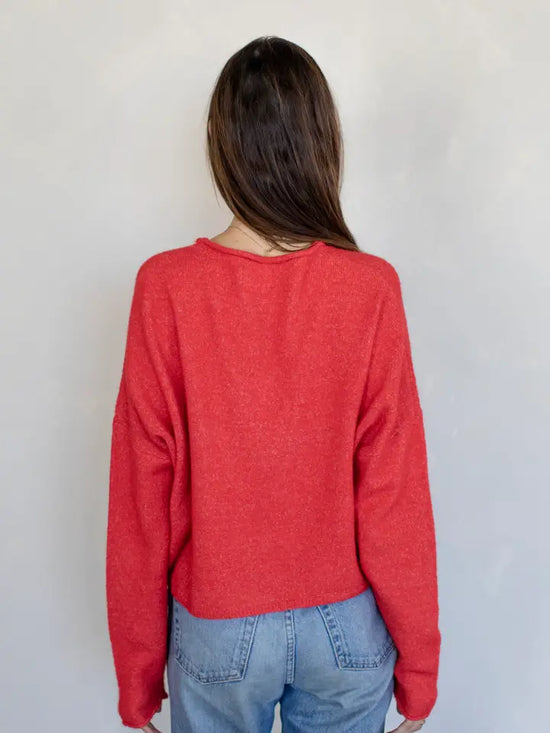 Piper Cardigan Red