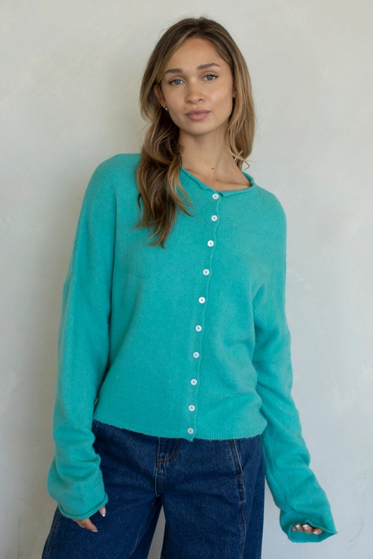 Piper Cardigan Turquoise