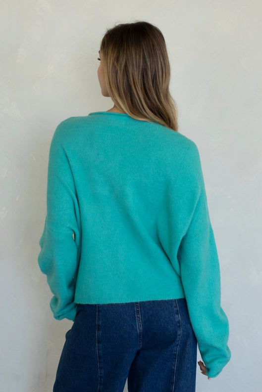 Piper Cardigan Turquoise