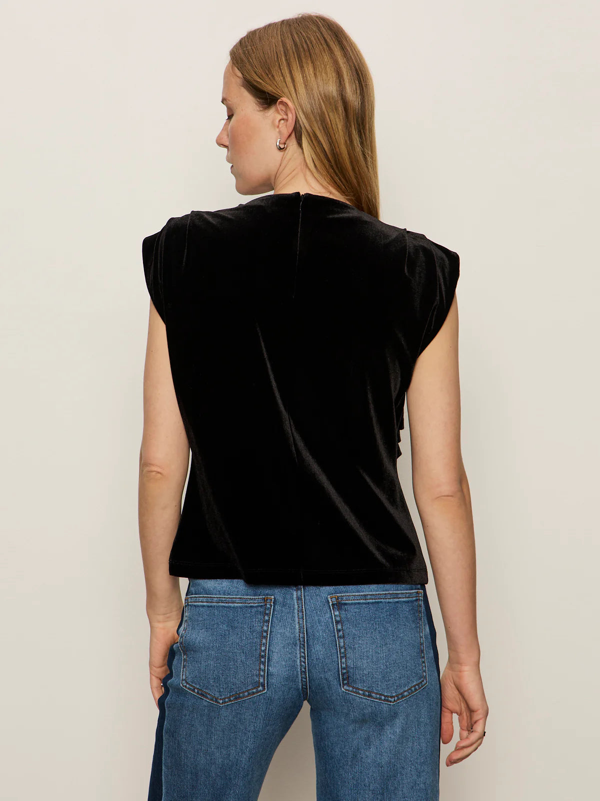 Pleated Shoulder Top