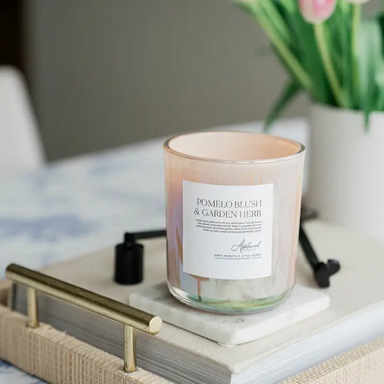 Pomelo Blush and Garden Herb Luxury Candle