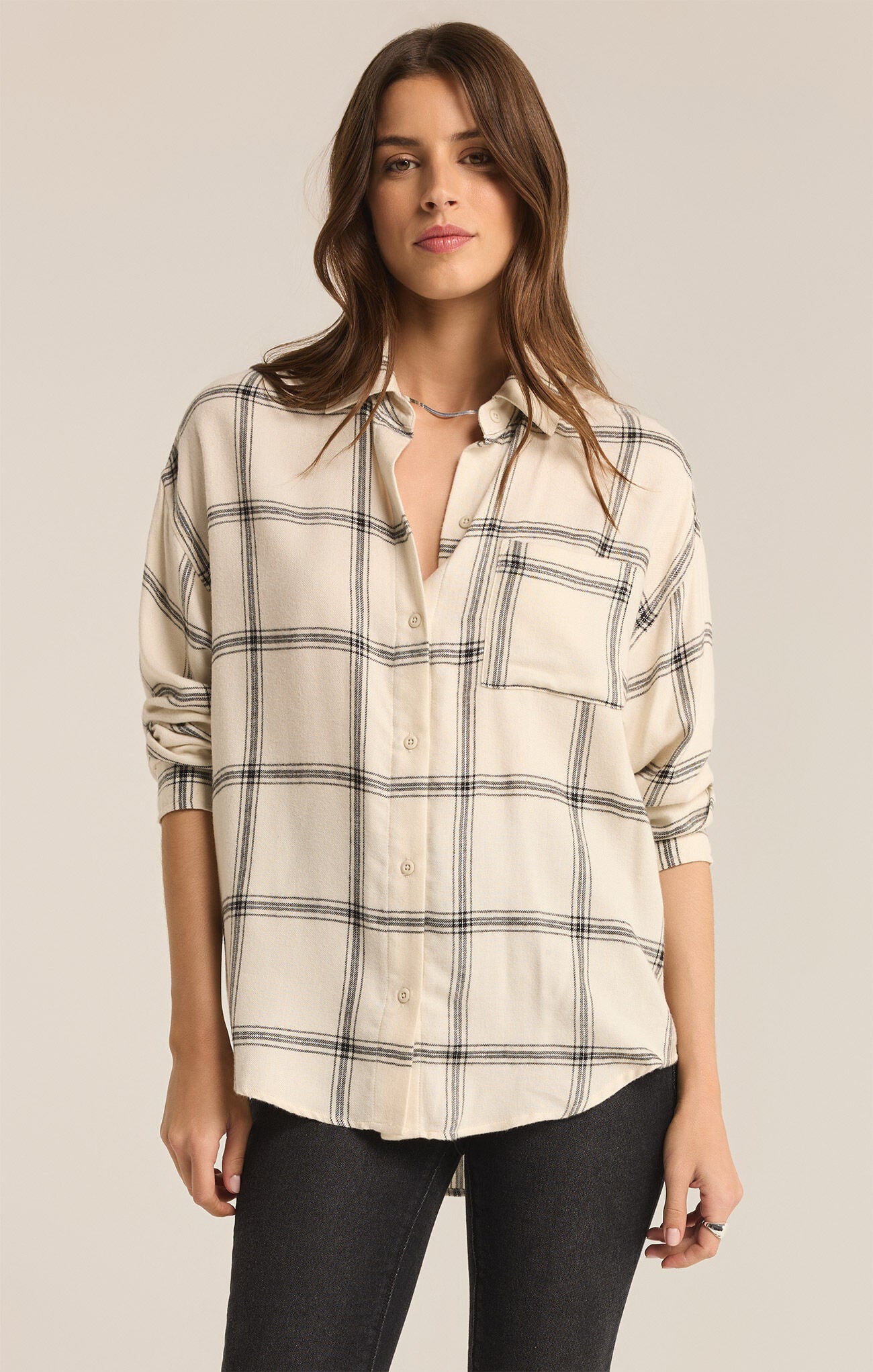 River Plaid Button Up