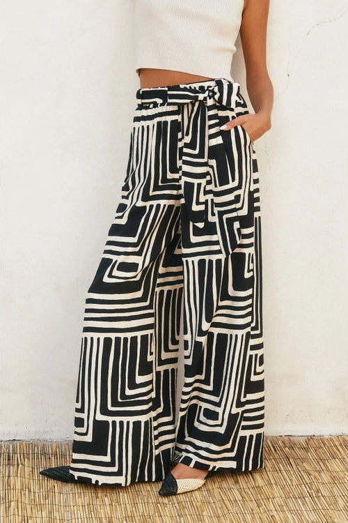 Runaway Geometric Pants