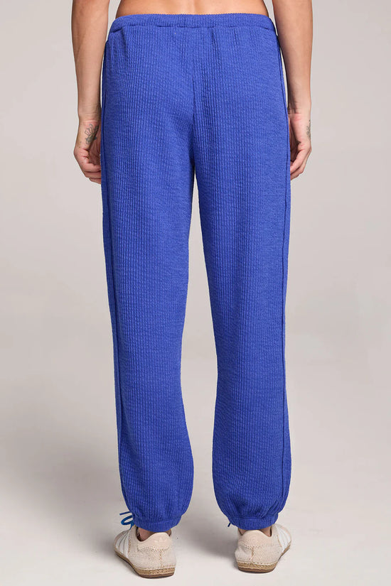 Ribbed Jogger Pants Lapis Blue