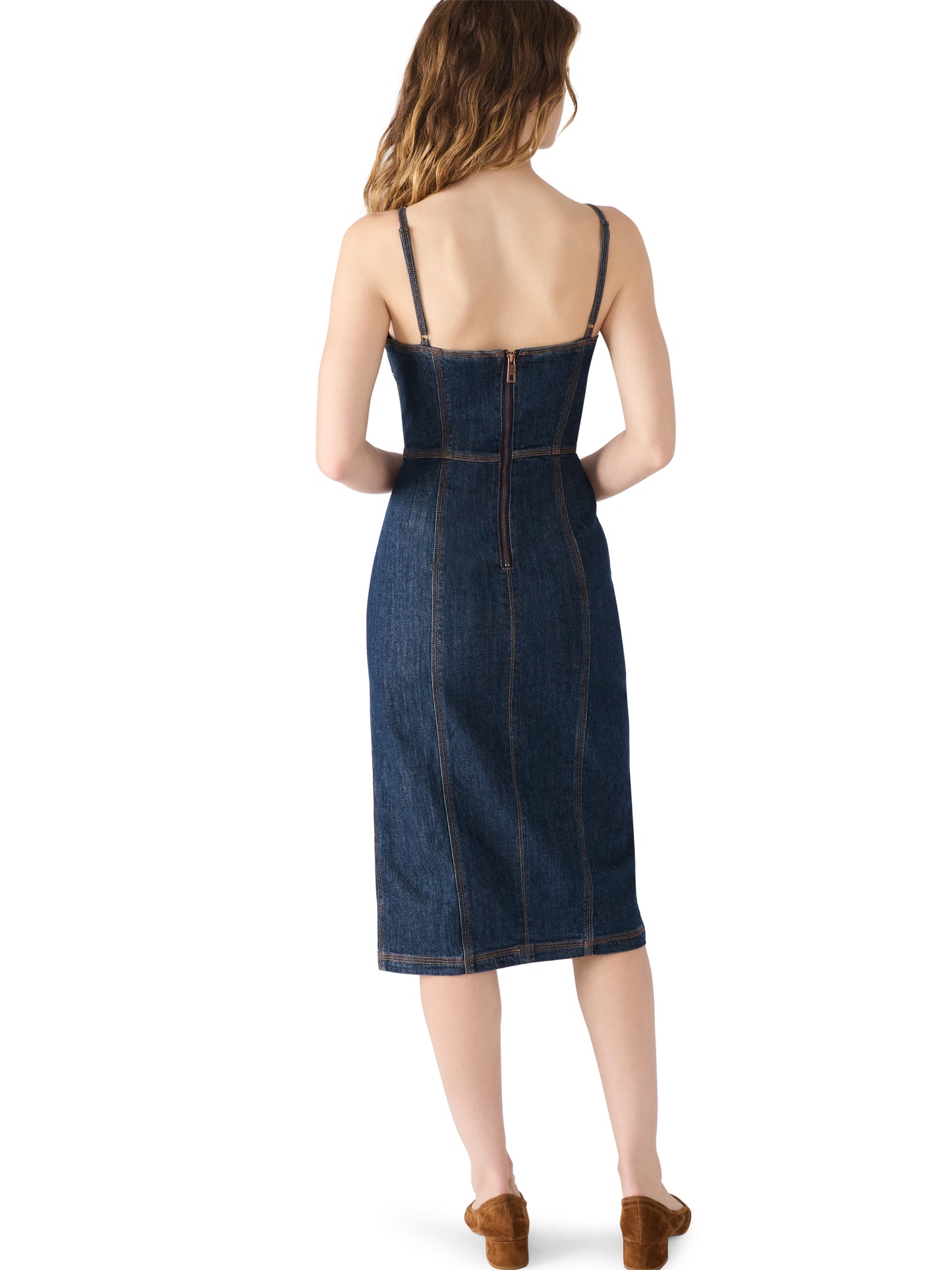 steve madden giselle denim dress Giselle Rhinestone Detail Denim Dress (Women)
