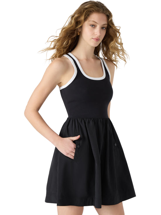 Tottenham Dress Black/White
