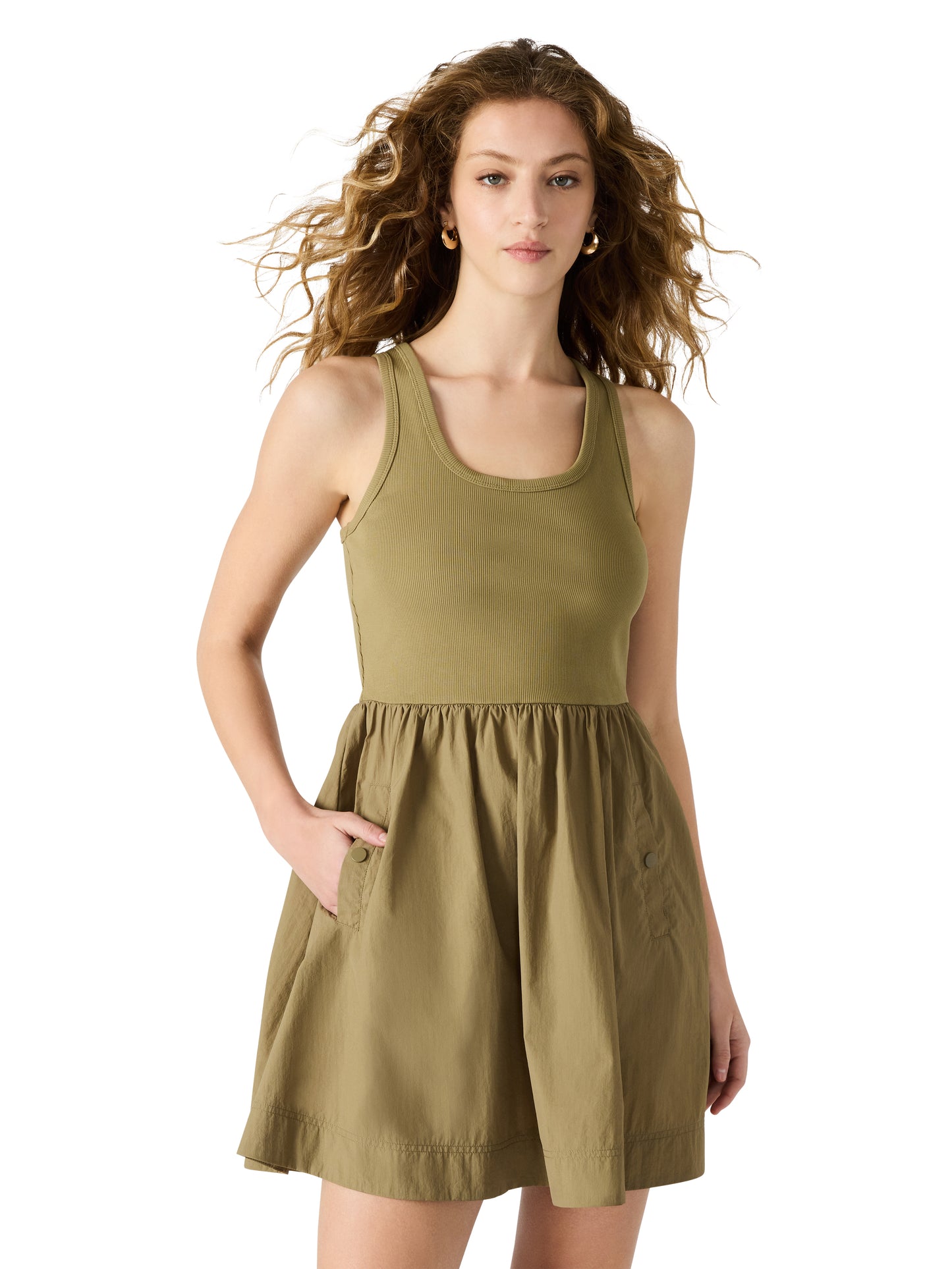 Tottenham Dress Deep Olive