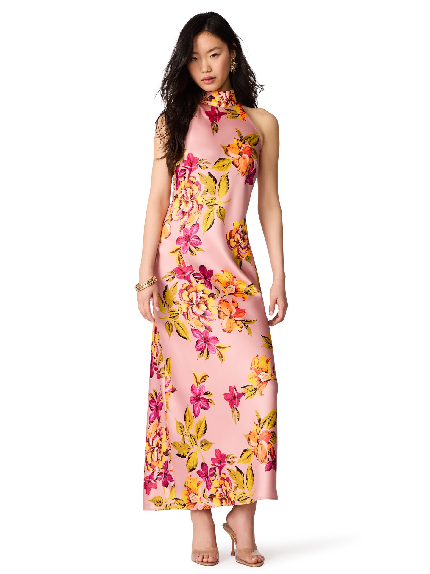 Lara Dress in Tropical Blush