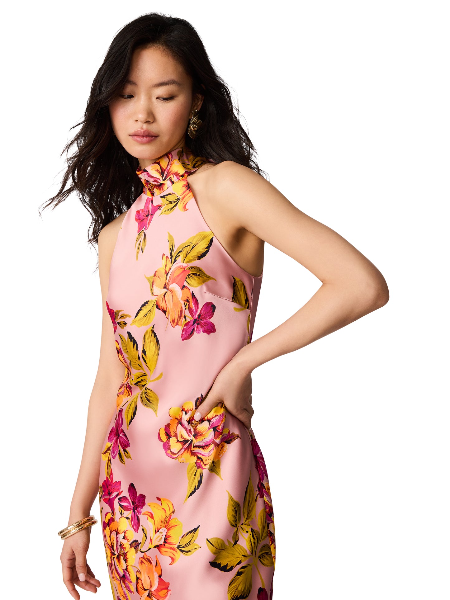 Lara Dress in Tropical Blush