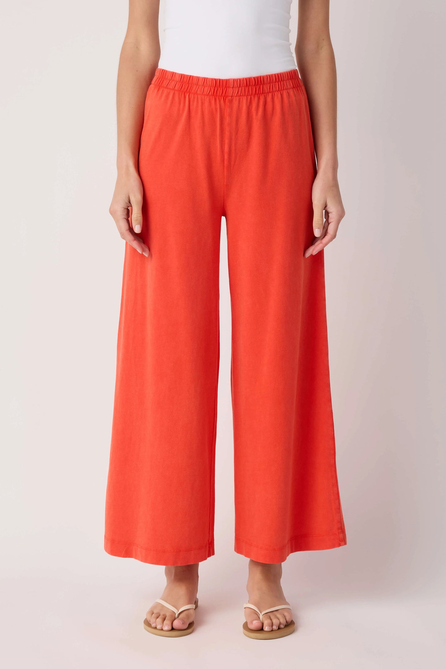 Scout Jersey Crop Flare Pants Lychee