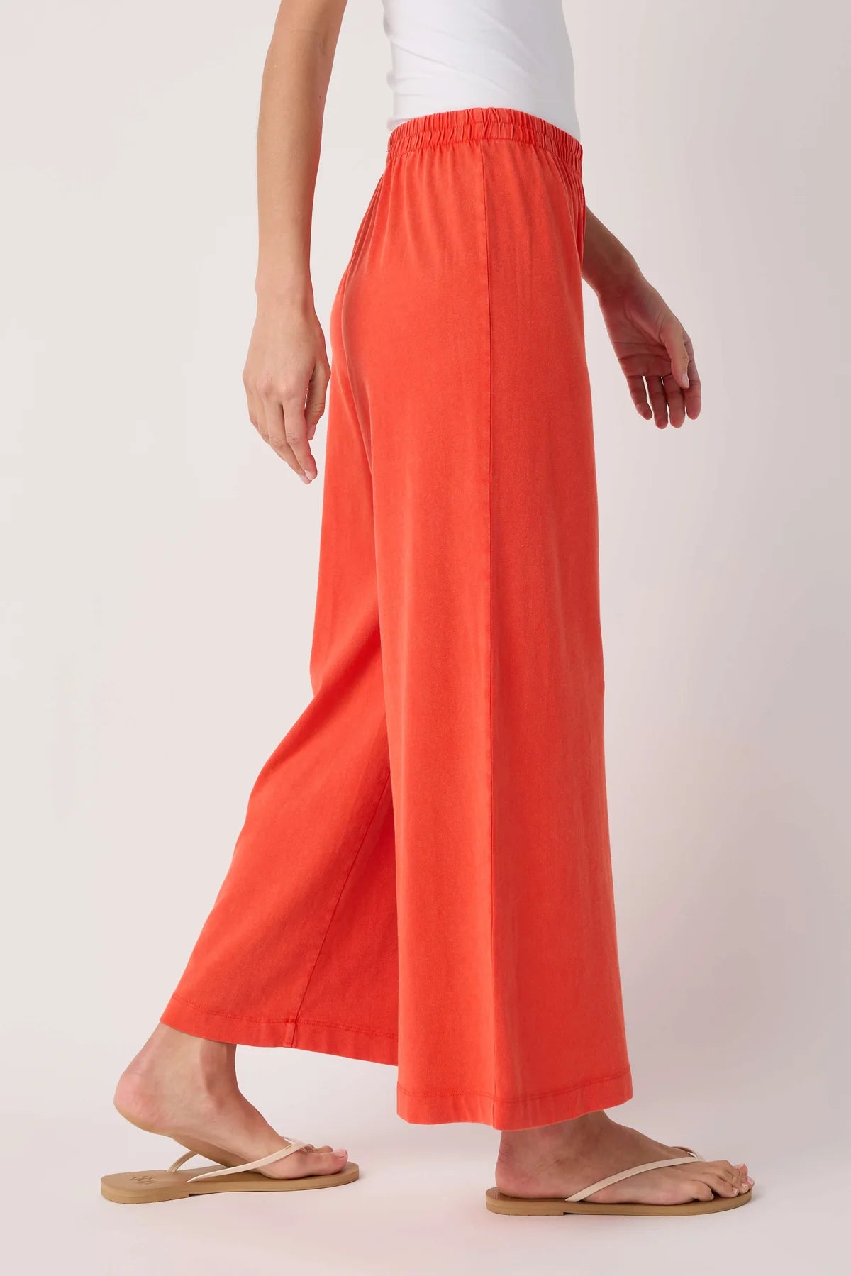 Scout Jersey Crop Flare Pants Lychee