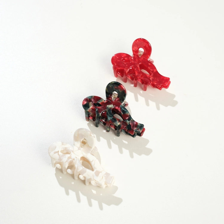 Sabrina Mini Vintage Holiday Bow Claw Clip