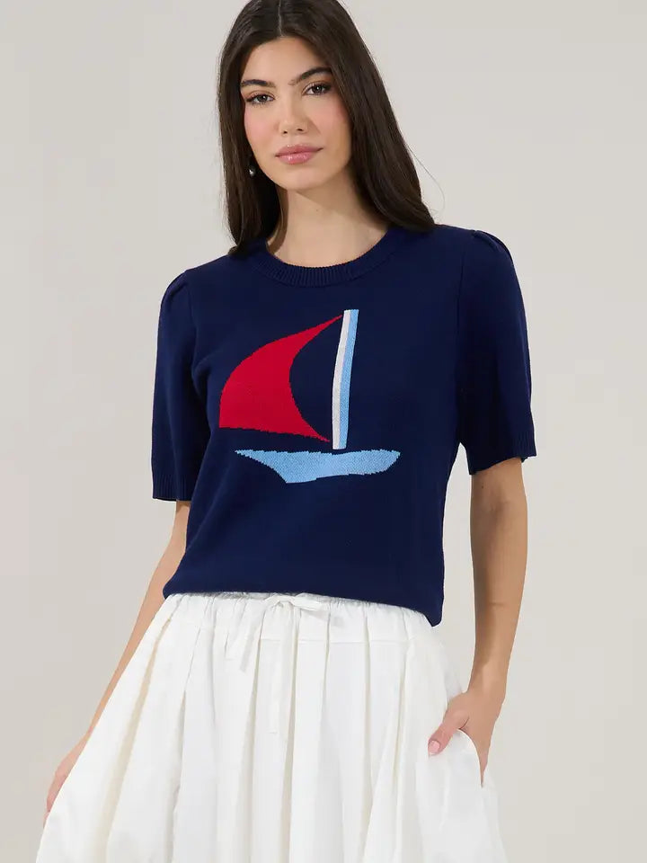 Sail Boat Sweater