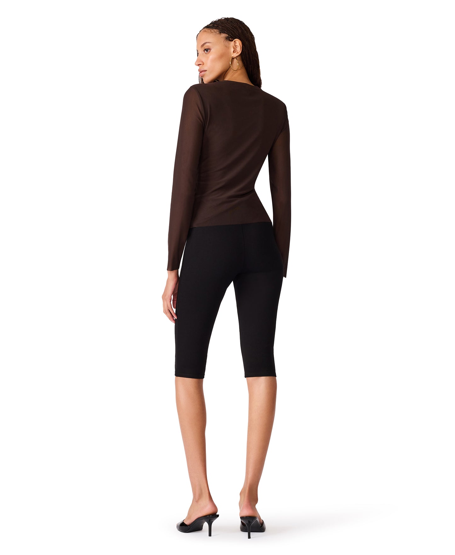 Sandy Mesh Top in Espresso