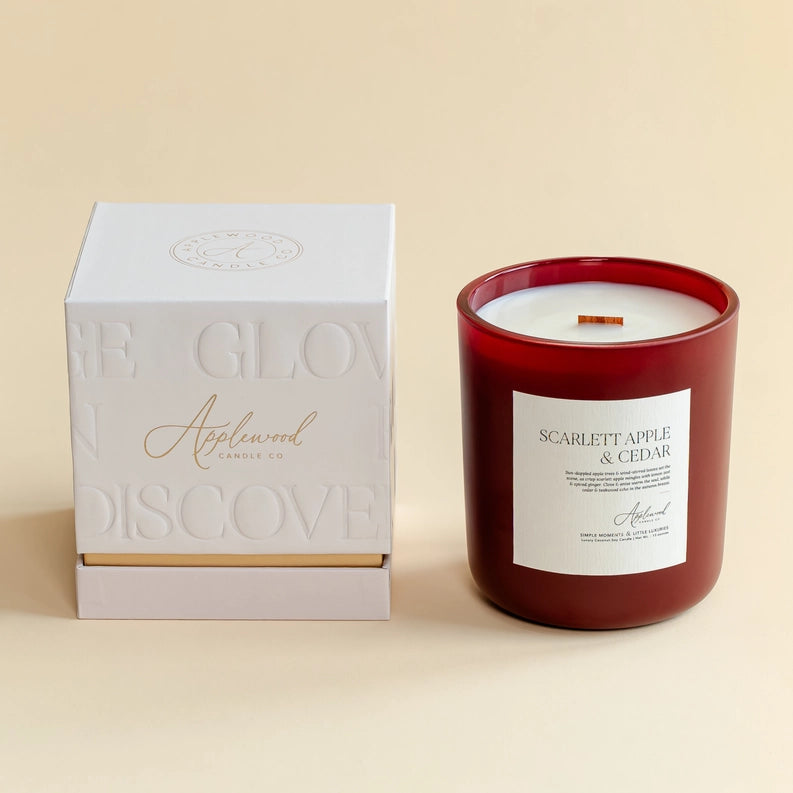 Scarlett Apple & Cedar Candle