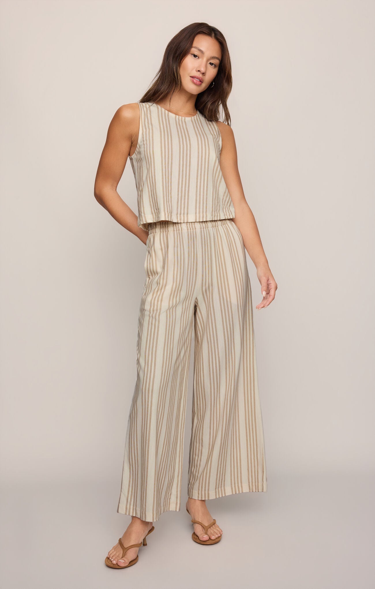 Scout Knit Striped Pant in Cloud