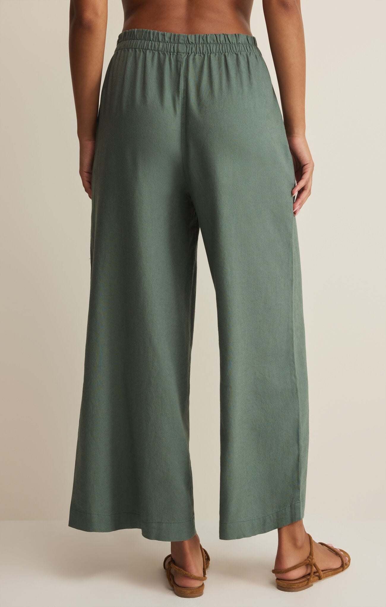 Scout Linen Pant in Everglade