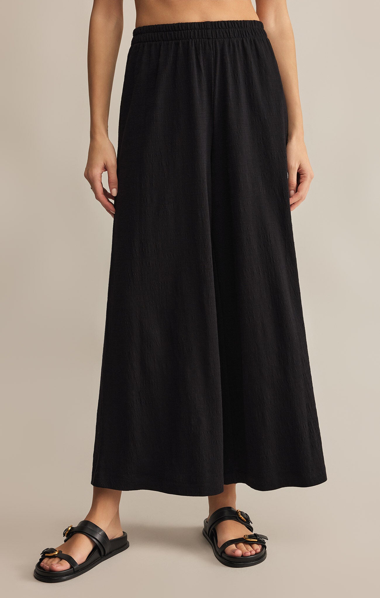 Scout Textured Slub Pant Black
