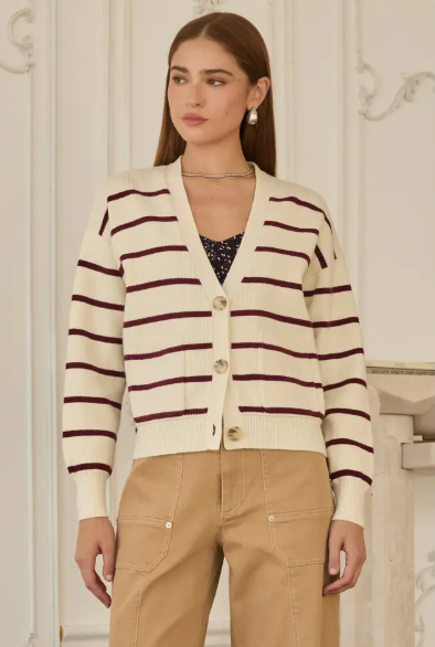 Sunday Stripe Cardigan