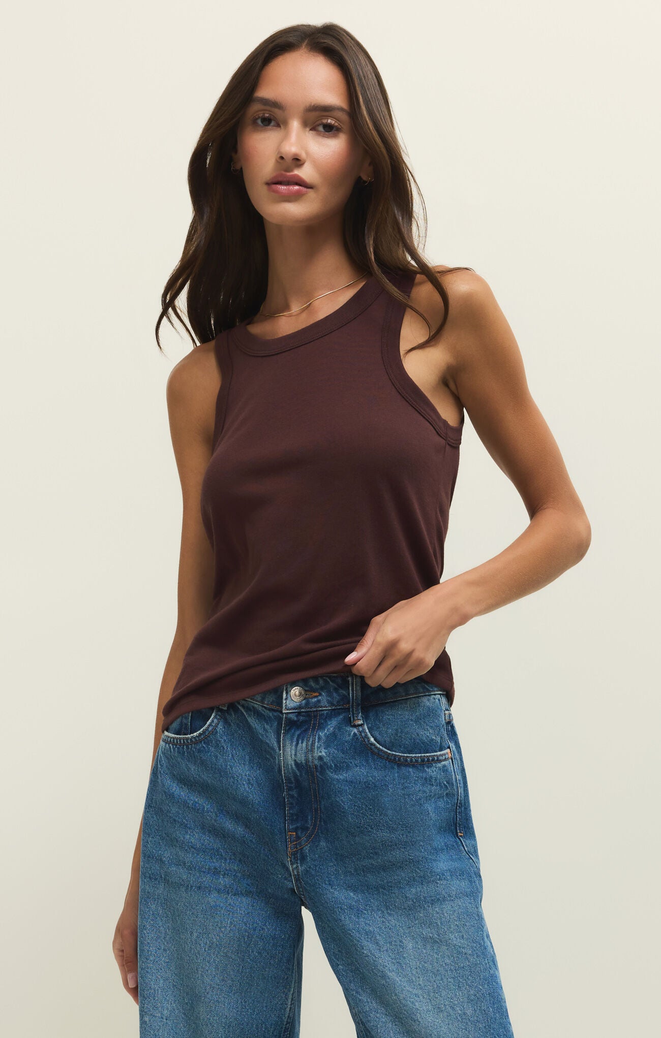 Select Tank in Chocolate Cherry