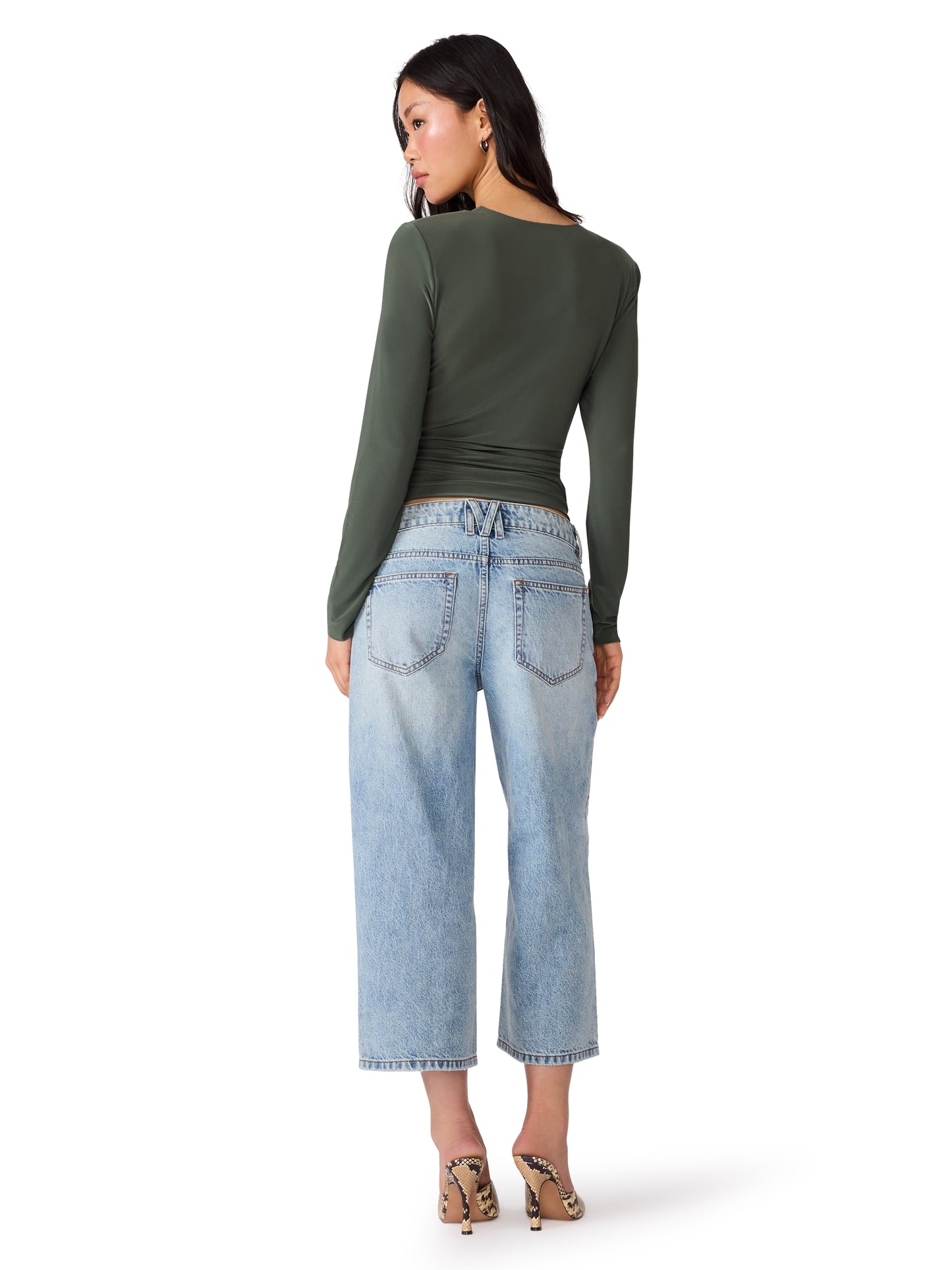 Seline Knit Top in Dark Olive