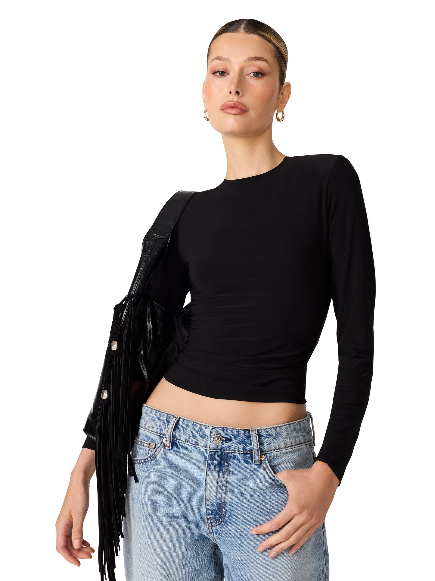 Seline Knit Top in Black