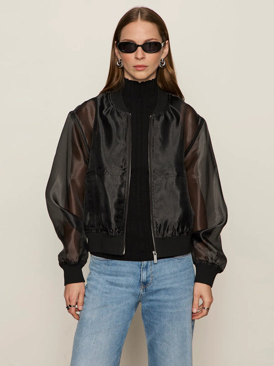 Shane Organza Bomber Jacket